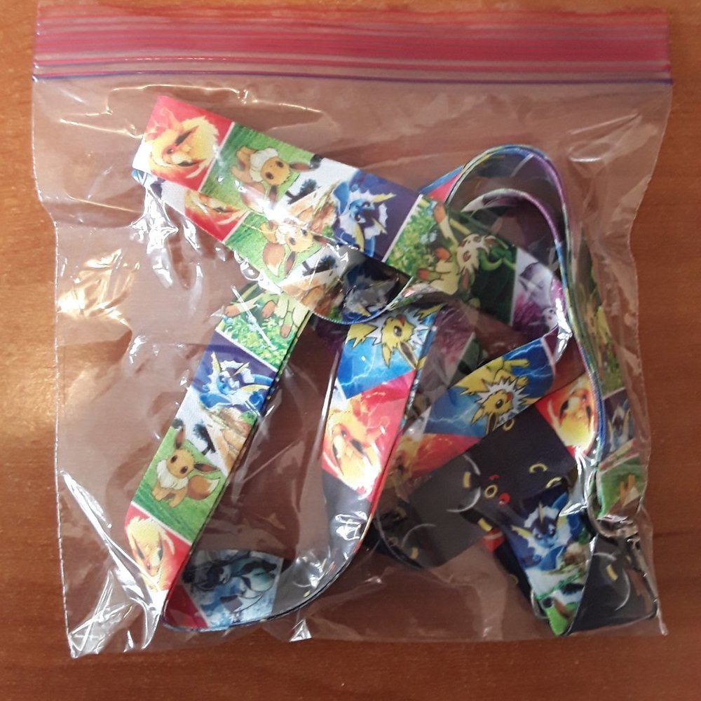 2 Most Popular Nintendo Switch Pokemon Eeveevolutions Black One Size Lanyards - Picture 2 of 8